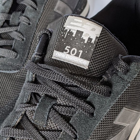 New Balance 501 Black LE Sneakers Mens 13 Used - Picture 5 of 6